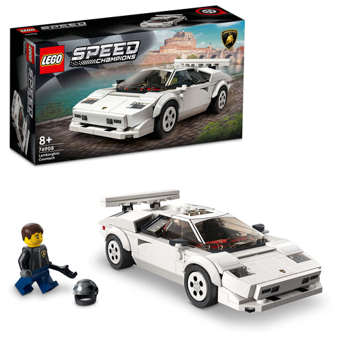 LEGO Speed Champions Lamborghini Countach, Giochi per Bambini dagli 8 Anni in su, Auto Sportiva Giocattolo, Replica Supercar, Collezione 2022 76908