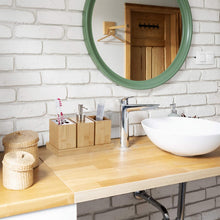 Carica l'immagine nel visualizzatore di Gallery, Relaxdays Set Bagno, Confezione 4 Accessori in bambù, Portaspazzolino, Porta Dentifricio, Portasapone &amp; Vassoio,Naturale