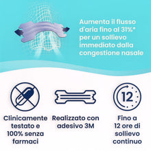 Carica l'immagine nel visualizzatore di Gallery, Breathe Right Cerottini Nasali Trasparenti - Strisce Nasali Invisibili per Respirazione Libera, Sollievo da Naso Chiuso 