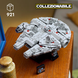 LEGO Star Wars Millennium Falcon, Modellino da Costruire per Adulti, Kit Astronave da Collezione, Veicolo Arredamento Casa dal Film Una Nuova Speranza, Idee Regalo per Lui, Lei, Uomo o Donna 75375