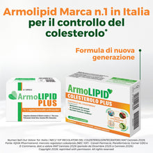 Carica l'immagine nel visualizzatore di Gallery, Armolipid Colesterolo Plus, Integratore con Fitosteroli, 30 Compresse