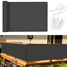 Carica l'immagine nel visualizzatore di Gallery, Sunnylaxx 90x300cm Frangivisto Balcone Antracite con Fascette