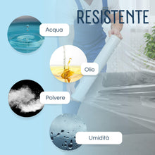 Carica l'immagine nel visualizzatore di Gallery, Raylu Paper - Film per imballaggio industriale e per pallettizzare, rotolo di carta film resistente in plastica ad alta elasticità per traslochi e spedizioni (Trasparente, 1 pezzo ECO)