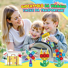 Carica l'immagine nel visualizzatore di Gallery, 43 Pezzi Costruzioni Magnetiche per Bambini, Giochi da Viaggio Bambini 3 4 5 6 Anni Regalo Bambino Bambina 3-6 Anni Magn