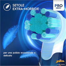 Carica l'immagine nel visualizzatore di Gallery, Oral-B Spazzolino Elettrico Ricaricabile Pro Kids Marvel Spiderman, 1 Testina, per Bambini da 3 Anni in Su, 1 Spazzolino