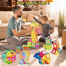 Carica l'immagine nel visualizzatore di Gallery, GLADTOP 52 Pezzi Costruzioni Magnetiche per Bambini, Giochi Bimbo 2 3 4 5 6 anni, Magneti Giocattoli Educativi Mattoncini
