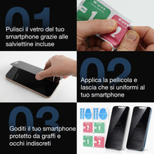 Carica l'immagine nel visualizzatore di Gallery, Generico Pellicola Compatibile Con iPhone 16 in Vetro Temperato – Protezione Schermo Completa Anti-Spy e Antiurto