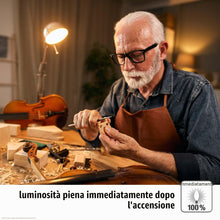 Carica l'immagine nel visualizzatore di Gallery, Hellum 3 lampadine LED goccia E14 2,2W sostituisce 25W vetro opaco