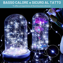 Carica l'immagine nel visualizzatore di Gallery, Led Stringa Luci a Batteria, 2 Pezzi 10M 100LEDs Lucine Led Decorative 8 Modalità Impermeabile con Telecomando, Timer e 