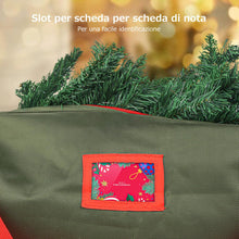 Carica l'immagine nel visualizzatore di Gallery, OUSFOT Borsa per Albero di Natale 180 cm Custodia Sacca Impermeabile Porta Albero in Tessuto Oxford 1680D con Manici Rinforzati e Resistente