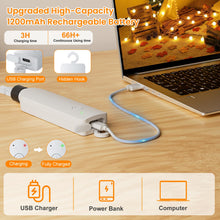 Carica l'immagine nel visualizzatore di Gallery, Catena Luminosa Esterno Interno, 60LEDs 10M Luci LED a Batteria con USB 8 Modalità FunZione Timer IP65 Impermeabile, Luc