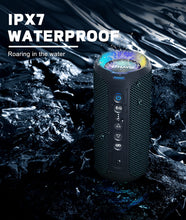 Carica l'immagine nel visualizzatore di Gallery, OHAYO Cassa Bluetooth Potente 40W, Altoparlante Portatile Impermeabile IPX7, Cassa Bluetooth 5.0 Wireless con Luci a LED, 30H di Autonomia, Bassi Profondi, AUX, Micro SD, per Viaggi/Esterno