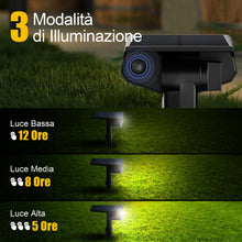 Carica l'immagine nel visualizzatore di Gallery, 2 Pezzi Faretti Solari a LED da Esterno, Lampade Luci Solari da Giardino Potenti 3 Modalità 32 LED IP65 Impermeabile Luc