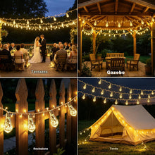 Carica l'immagine nel visualizzatore di Gallery, Catena Luminosa Esterno Solare 10M Catena Luci Stringa con 15 S17 Lampadine