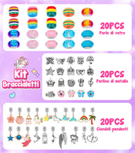 Carica l'immagine nel visualizzatore di Gallery, Tomylv Kit per Fare Braccialetti, Regalo Bambina 7 Anni Crea Braccialetti Bambina Braccialetti Bambina Kit Braccialetti Fai Da Te Bambina Giochi Bambina 5-12 Anni Femmina Idee Regalo Natale Regalo