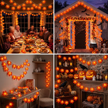 Carica l'immagine nel visualizzatore di Gallery, KATELUO Catena Luminosa Autunnale a Batteria, 3 Metri 20 LED Foglia d'Acero Ghirlanda Luci, Foglie di Acero Luci, Hallow
