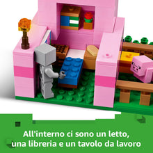 Carica l'immagine nel visualizzatore di Gallery, LEGO Minecraft La Casa del Maialino Giocattolo - Set di Costruzioni che Include una Figura Eroe, un Mob, una Fattoria e un Bioma della Foresta - Regalo per Gamer, Bambine e Bambini da 7 Anni - 21268