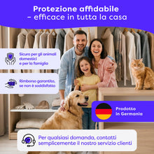 Carica l'immagine nel visualizzatore di Gallery, Wolkenfeld Antitarme per Armadi Vestiti con Feromoni – 8 Trappole Adesive per Tarme dei Tessuti, Lana e Cashmere – Salva