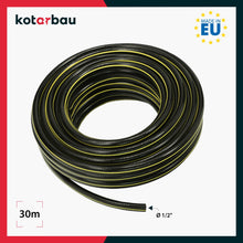 Carica l'immagine nel visualizzatore di Gallery, KOTARBAU® Tubo dell’acqua da giardino da 1/2", 30 m, 4 strati, flessibile in PVC rinforzato, anti-torsione, nero, profes