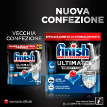 Carica l'immagine nel visualizzatore di Gallery, Finish Ultimate Infinity Shine Pastiglie Lavastoviglie, 80 Capsule Lavastoviglie al Limone, Pastiglie per Lavastoviglie 