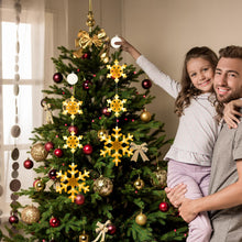 Carica l'immagine nel visualizzatore di Gallery, Ulikey Luci di Natale con Fiocchi di Neve, 3 Pezzi Tenda Luci Natalizie a Batteria, Bianco Caldo, 2 Modalità, Timer, Luci Natale Decorativa per Albero di Natale Finestra Porta (Fiocchi di Neve)