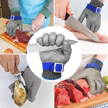 Carica l'immagine nel visualizzatore di Gallery, Brevanza guanti antitaglio cucina, guanti da lavoro antitaglio livello 9, guanti anti taglio per alimenti, guanto anti-t
