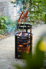 Carica l'immagine nel visualizzatore di Gallery, Barbecook Spiedini da barbecue riutilizzabili, set di 3 XL spiedini, accessori per barbecue in acciaio inox e legno, 65c