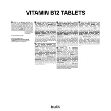 Carica l'immagine nel visualizzatore di Gallery, Bulk Vitamina B12 Compresse da, 1000 mcg, 60 Compresse