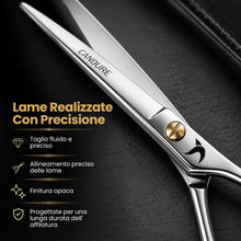 Carica l'immagine nel visualizzatore di Gallery, Candure Forbici Parrucchiere Professionali Forbice per Capelli da Barbiere per Taglio di Capelli Acciaio Inossidabile Ad