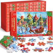 Carica l&#39;immagine nel visualizzatore di Gallery, HappyGoLucky Calendario Avvento Bambini 2024, Puzzle 6 * 24 (144 Pezzi) Bambini Regali Natale Bambini Calendario dell Avvento Giochi Bambino Bambina 3-12 Anni Idee Regalo Bambina Bambino 3-12 Anni