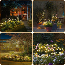 Carica l'immagine nel visualizzatore di Gallery, 4 Pezzi Luci Solari Esterno,10 LED Luci Solari Giardino Esterno,Lampade Solari Lucciole,Luce Solare Led Esterno per il Patio Giardino, Balcone - IP65 Impermeabile