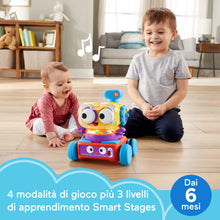 Carica l&#39;immagine nel visualizzatore di Gallery, Fisher-Price - Tino Robottino 4-in-1, Bambini Giocatolo Educativo con Tecnologia Smart Stages con Oltre 120 Suoni, Edizione Italiana, Giocattolo per Bambini 6+ Mesi HDJ16