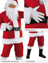 Carica l'immagine nel visualizzatore di Gallery, Rubies Costume Babbo Natale Deluxe adulti, Vestito completo e parruca con barba, Taglia Unica, Ufficiale Rubies per Natale, Feste, Carnivale, Cosplay