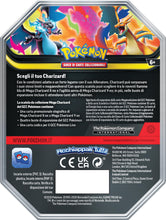 Carica l'immagine nel visualizzatore di Gallery, Pokémon: scatola da collezione Mega Charizard/Mega Charizard Y-ex del GCC Pokémon (quattro buste di espansione e una car