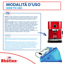 Carica l'immagine nel visualizzatore di Gallery, Decalcificante, Rhutten, Casa Linda, Macchine Caffè, Ferri da Stiro, Bollitori, 250ml