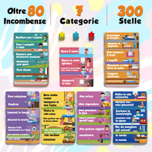 Carica l'immagine nel visualizzatore di Gallery, Tabella delle Ricompense per Bambini. La Tabella Magnetica Star Stimola i Bambini a Comportarsi Bene. Include 80+ Faccende Domestiche e 300 Stelle - Versione migliorata, in Italiano