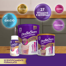 Carica l'immagine nel visualizzatore di Gallery, PEDIASURE Crescita e Sviluppo, Integratore Alimentare per Bambini da 1+, Multivitaminico con 27 Vitamine e Minerali e Proteine, Confezione 400g, gusto Cookies &amp; Cream