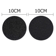 Carica l'immagine nel visualizzatore di Gallery, 6 Paia 10CM Versatili Adesivo Tondo Forte Nero Strisce Adesive Auto Hook and Loop Strips