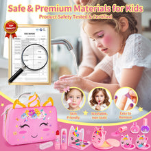 Carica l'immagine nel visualizzatore di Gallery, Hohosunlar Trucchi Bambina Set, 31 Pezzi Atossico e Lavabile Valigetta Trucchi Bambini, Atelier Unghie con Smalti e Macc