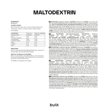 Carica l'immagine nel visualizzatore di Gallery, Bulk Maltodestrine, 2.5kg
