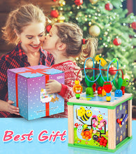 Carica l'immagine nel visualizzatore di Gallery, Jojoin Cubo Montessori Multiattivita - Giochi Bambini in Legno Educativi, Gioco Regalo Bimba 1 2 Anno