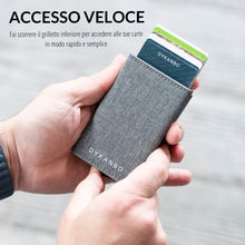 Carica l'immagine nel visualizzatore di Gallery, DYKANBO Portatessere Uomo Tascabile - Portacarte Uomo Slim Portafoglio Slim Uomo - Portafoglio Uomo Slim con Portamonete - Portacarte di Credito da Uomo - Porta Tessere Uomo RFID
