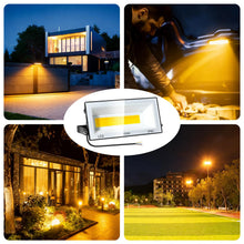 Carica l'immagine nel visualizzatore di Gallery, CREATESTAR Faretto LED da Esterno 100W, Faro Led Esterno 10000LM,3000K Bianco Caldo Faretti Led IP66 Impermeabile per Gi