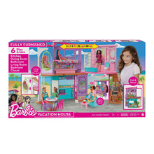 Carica l&#39;immagine nel visualizzatore di Gallery, Barbie - Barbie Casa di Malibu (106 cm) playset casa delle Bambole con 2 Piani, 6 stanze, Ascensore Altalena e più di 30 Pezzi, Giocattolo per Bambini 3+ Anni, HCD50