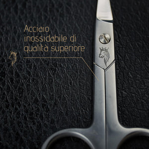 Yumaya - Forbici professionali per unghie in acciaio inox, incl. custodiaForbici per cuticole fini e extra affilate - Inossidabili - Piccole forbici per unghie, anche per mancini