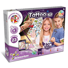 Carica l'immagine nel visualizzatore di Gallery, Science4you Fabbrica di Tatuaggi Temporanei per Bambini - Kit Tatuaggi per Bambina e Bambino con 60+ Tattoos e 8 Attivit