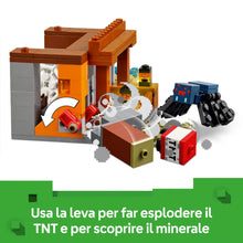 Carica l'immagine nel visualizzatore di Gallery, LEGO Minecraft Spedizione nella Miniera dell’Armadillo - Giocattolo Interattivo con Figure di Ragno della Caverna, Lupo e Funzione TNT - Regalo per Gamer, Bambini e Bambine da 8 Anni in su - 21269