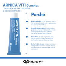 Carica l'immagine nel visualizzatore di Gallery, Marco Viti Arnica Viti Complex, 100 ml, Emulsione Lenitiva a Rapido Assorbimento, Con Arnica 5 percento, Escina, Bromeli