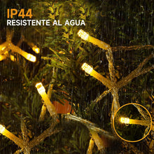 Carica l'immagine nel visualizzatore di Gallery, WOWDSGN Luci di Natale da Esterno Cascata 10M 440 LED, Tenda Luminosa Esterna, 8 Modalità Tenda Luminosa Esterno con Impermeabile Decorazioni Giardino per Esterno Bianco Caldo