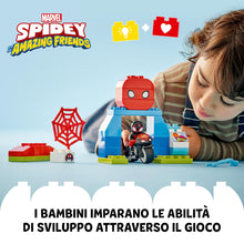 Carica l&#39;immagine nel visualizzatore di Gallery, LEGO DUPLO Marvel L’Avventura in Moto di Spin, Gioco Educativo per Bambini e Bambine da 2 Anni con Moto Gicattolo, Playset Basato sulla Serie TV Spidey e i Suoi Fantastici Amici 10424